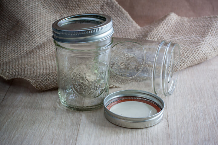 glass mason jars for curing weed