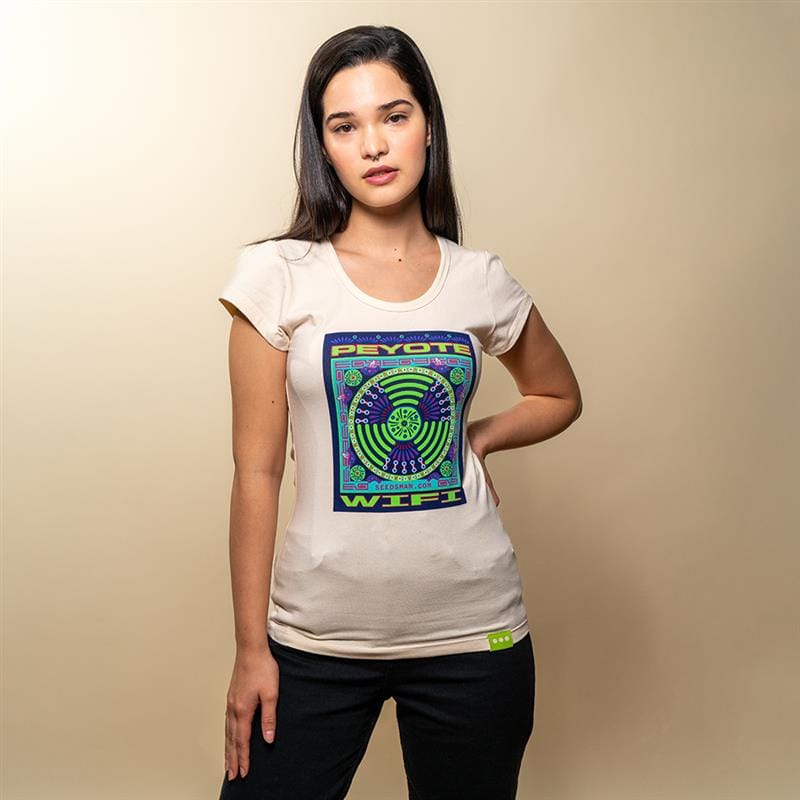 Women's Organic Hemp/Cotton T-shirt - Peyote Wi-Fi