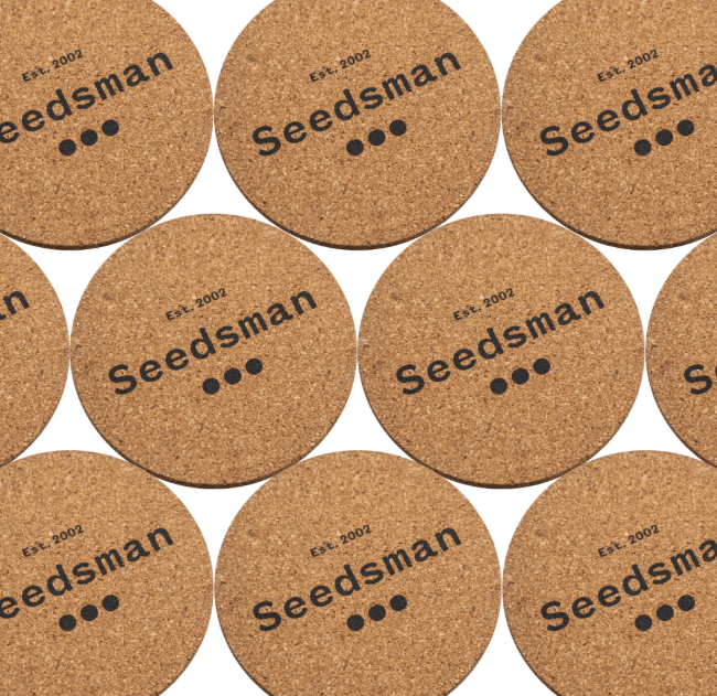 Seedsman Cork Coaster - Set of 10-SMAN-GOODS-COAST-10