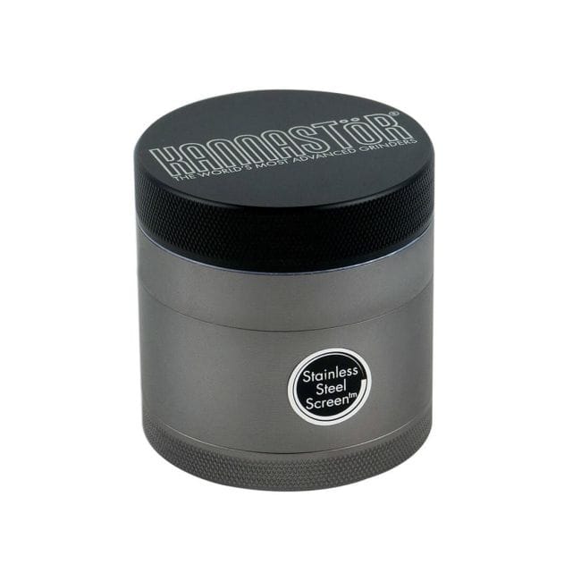 Kannastör® 2.2" Multi Chamber 4 Piece Grinder with Stainless Easy Change Screen™ - Gunmetal-KNSTR-SK-GM-M4-22