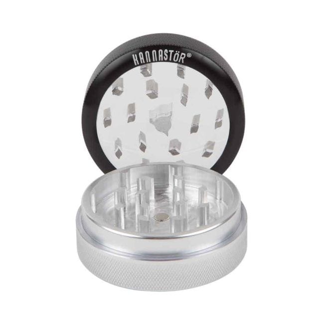 Kannastör® Clear Top 2 Piece Grinder - 2.2" -KNSTR-SKCL-M2-22