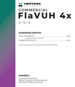Ventana Plant Science FlaVUH 4X Concentrate (4-0-4) (Biostimulant + Oil Production)-VPS-FLAVUH