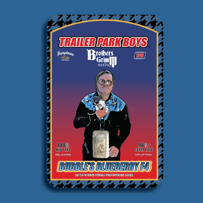 Bubble's Blueberry F4 Feminised Seeds (Trailer Park Boys Collab)-TPB-BUBLF4-FEM