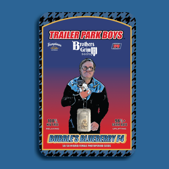 Bubble's Blueberry F4 Feminisiert Saatgut (Trailer Park Boys Collab)-TPB-BUBLF4-FEM