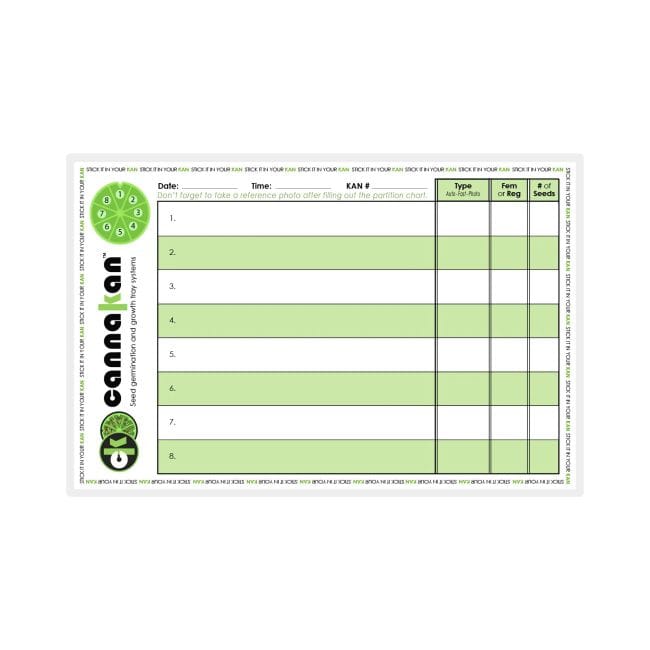 KAN Reusable Partition Chart with Fine Tip Wet Erase Marker-CANKA-KAN-PC-MRK