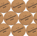 Seedsman Cork Coaster - Set of 10-SMAN-GOODS-COAST-10