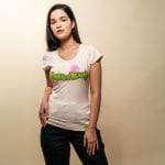 Women's Organic Hemp/Cotton T-shirt - Bubba Kush-SMAN-GOODS-HEMPT-BK-W-NAT