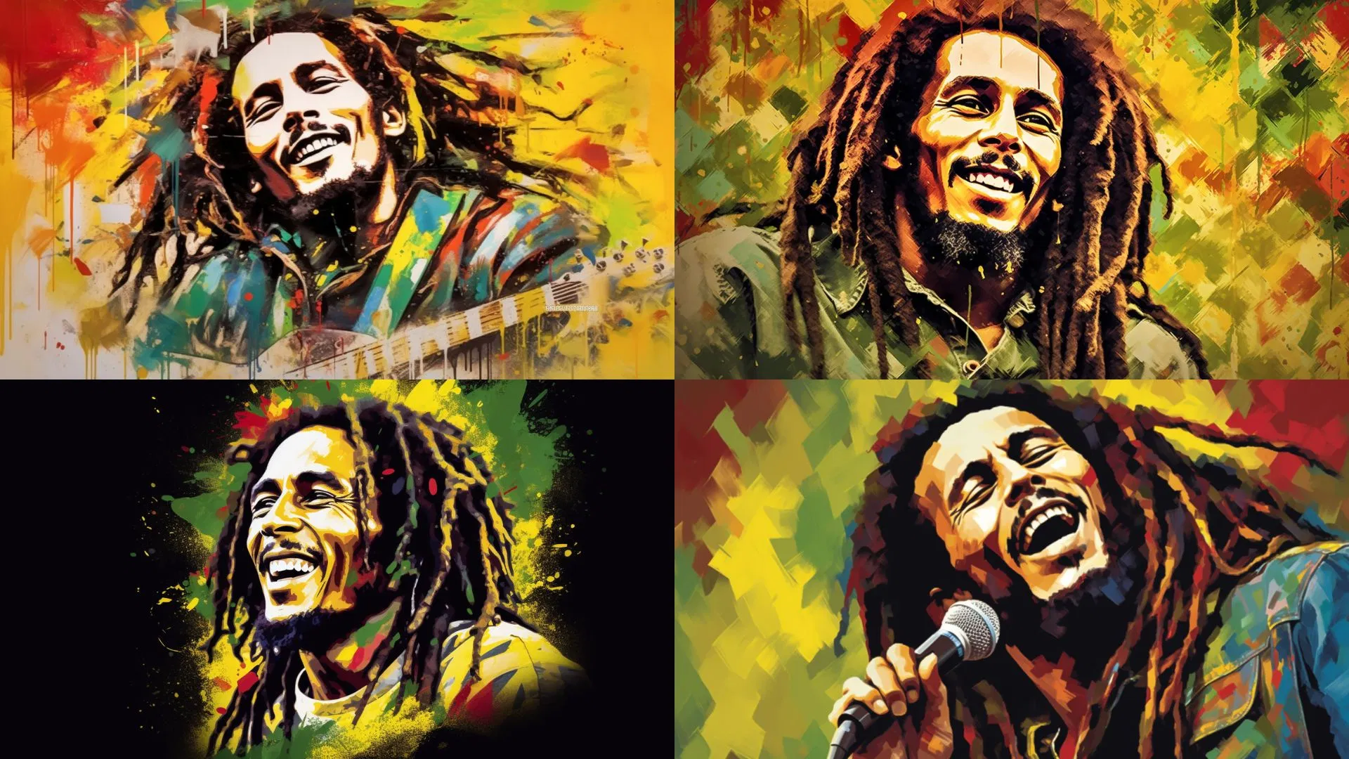 Bob Marley collage