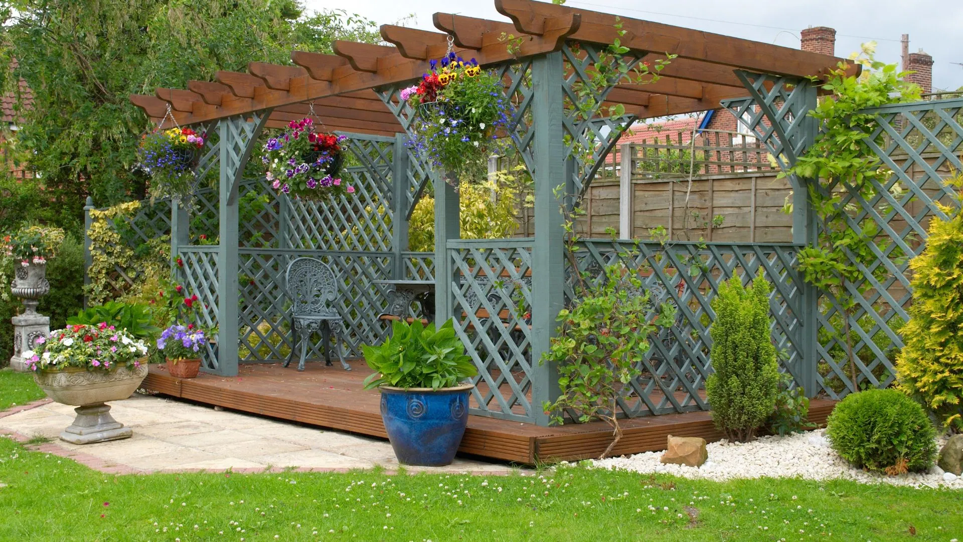 Use structures to conceal your plants