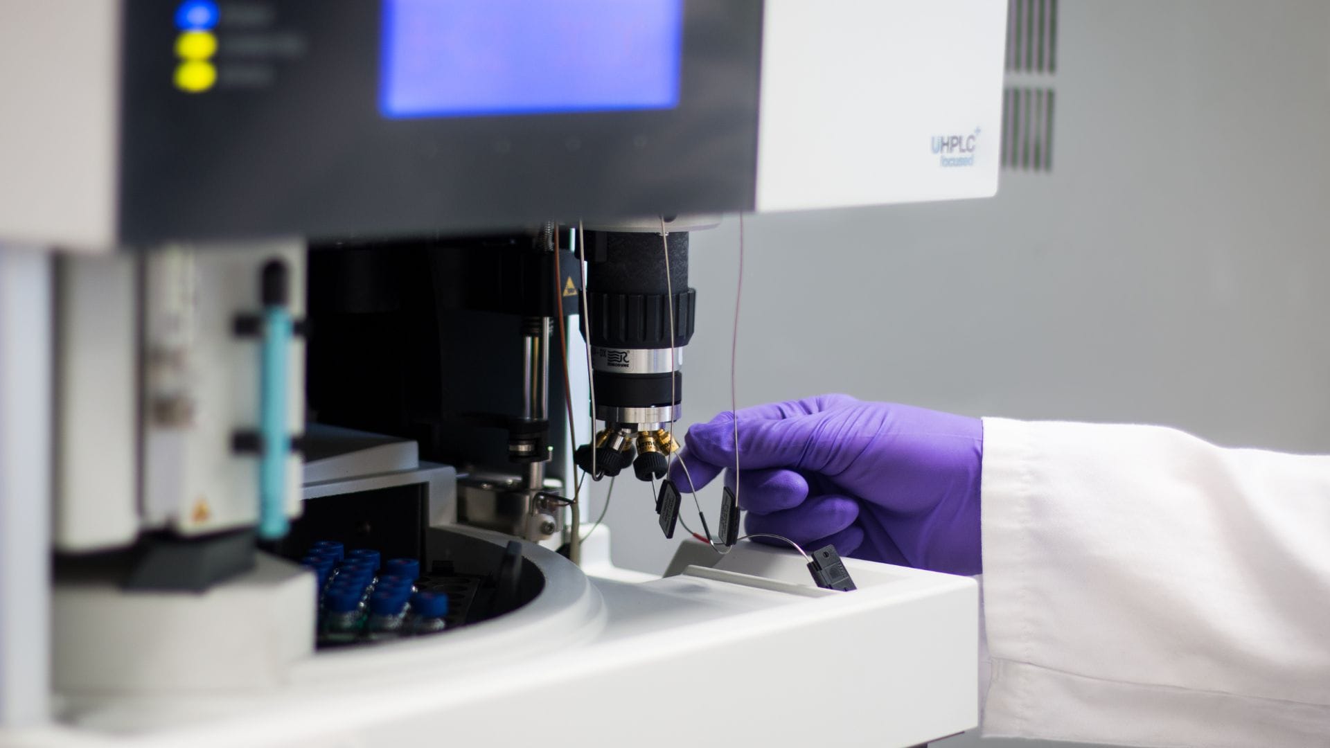 THC content is tested using a HPLC machine