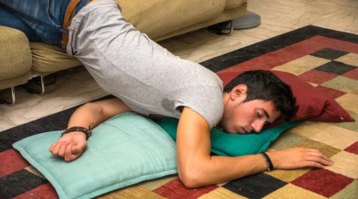 Man passed out