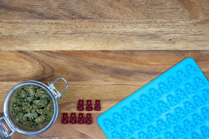 silicone gummy mold making gummies