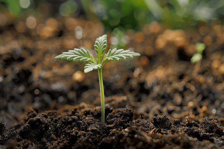 cannabis seedling early stage