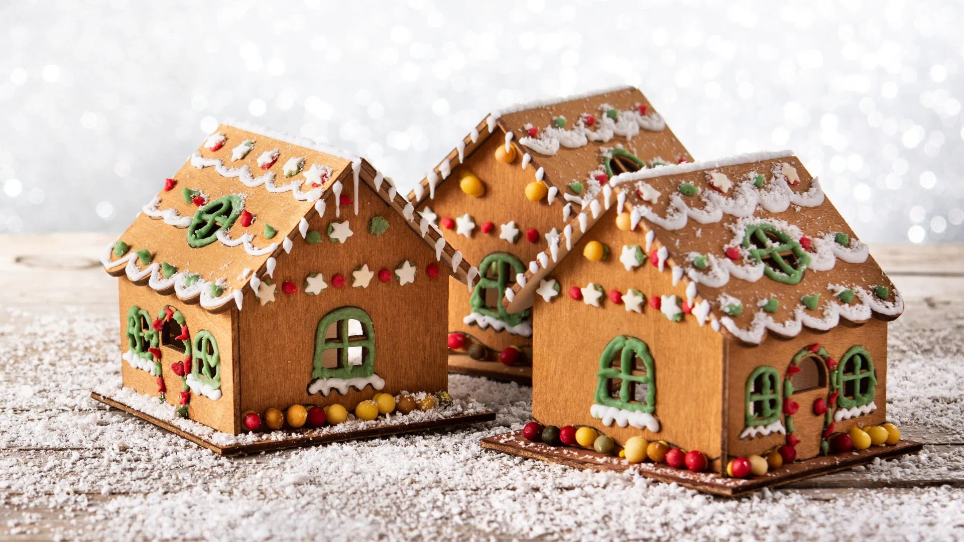 Decorate your gingerbread houses to your heart's content