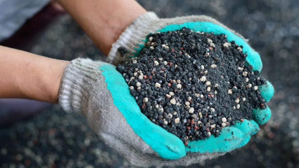 Closeup of Fertilizer