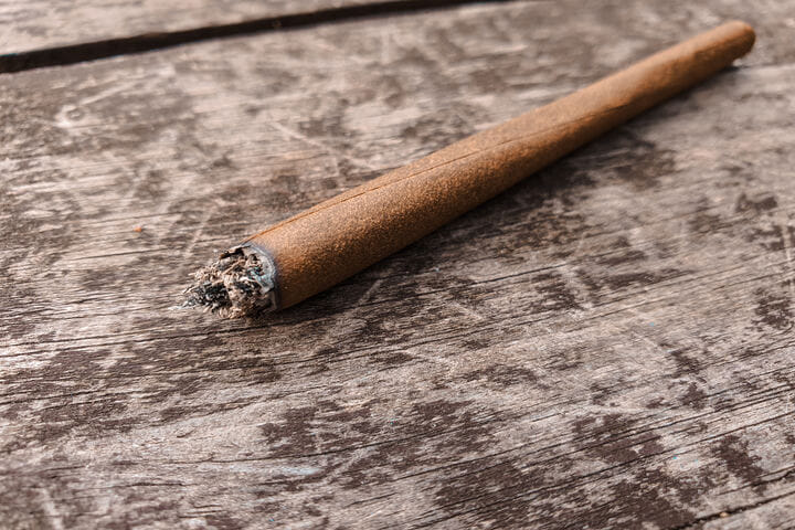 rolled cannabis blunt