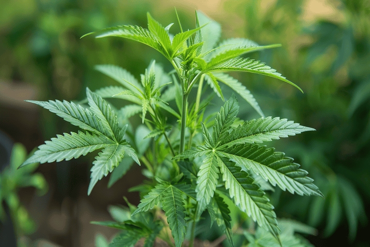 cannabis in vegetative stage mid season